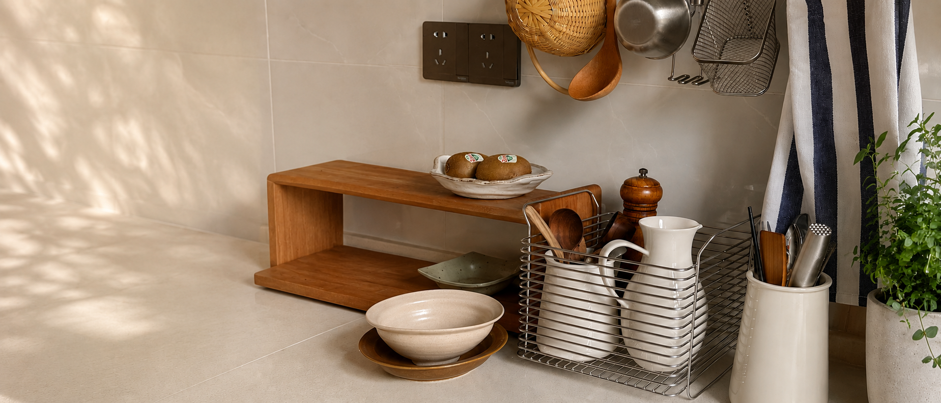 Thoughtful kitchen storage and everyday essentials