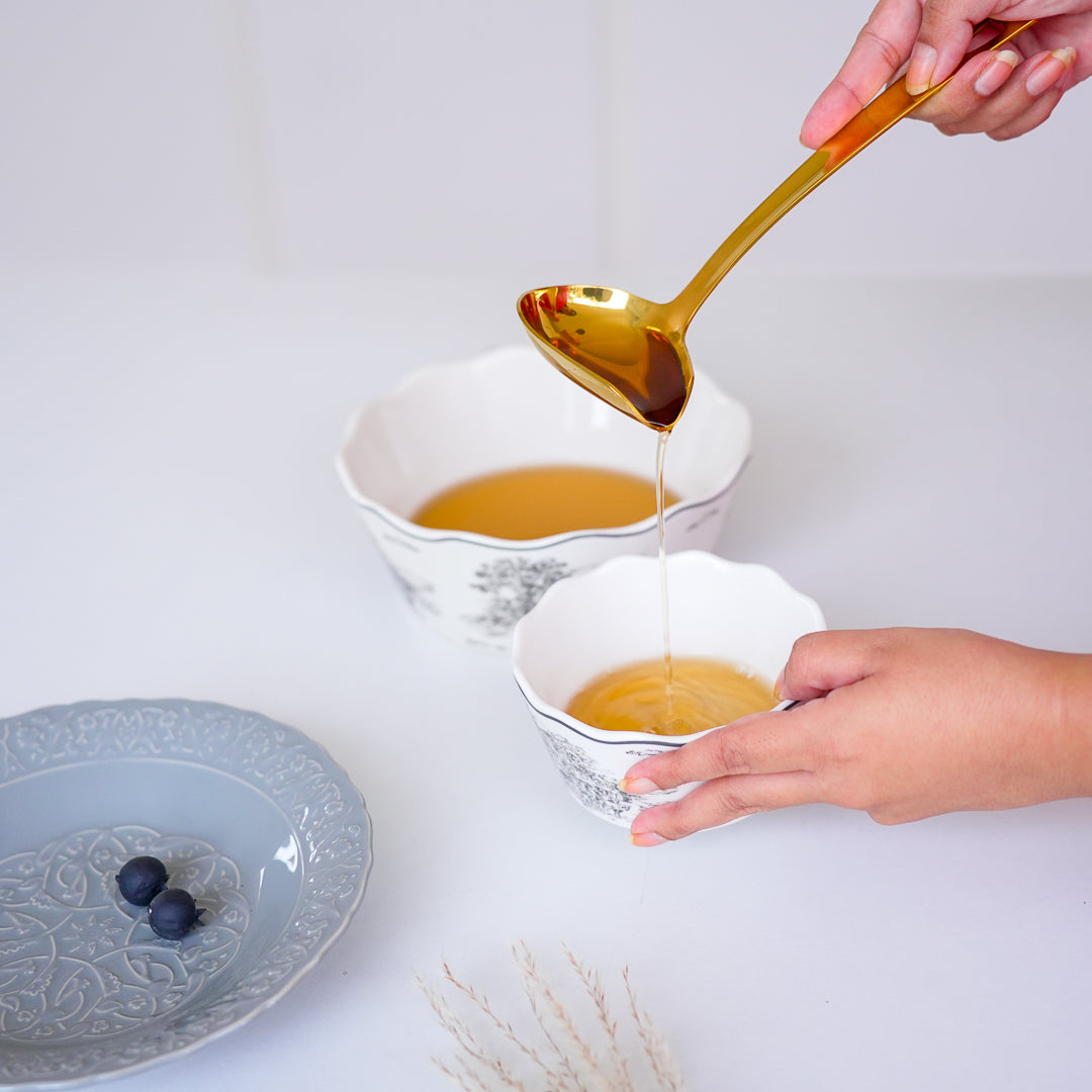 Luxury Gold Soup Ladle with Spout | Serving Spoon | 304 Stainless Steel - Image 3