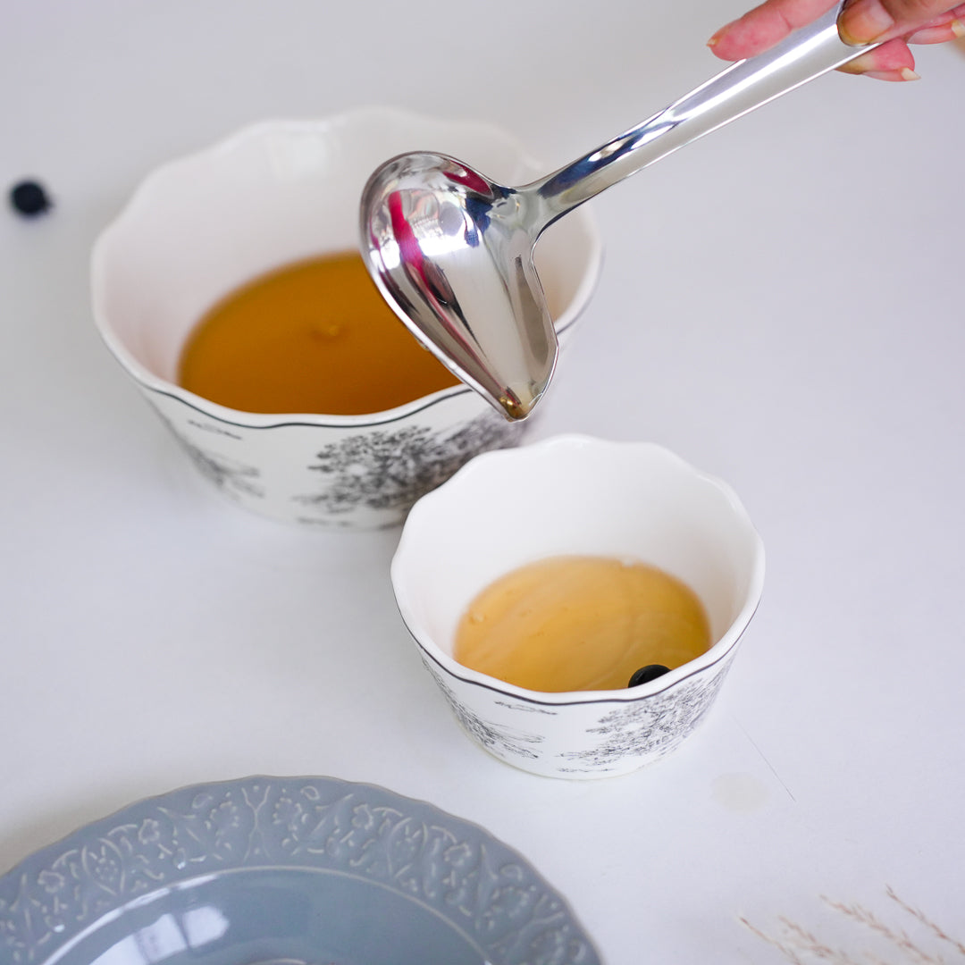 Luxury Gold Soup Ladle with Spout | Serving Spoon | 304 Stainless Steel - Image 2