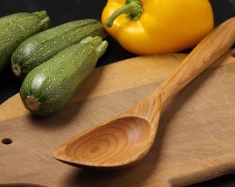 Hybrid wooden roux spoon spatula spoon hand made from Walnut, Cherry, or Maple wood - Image 7