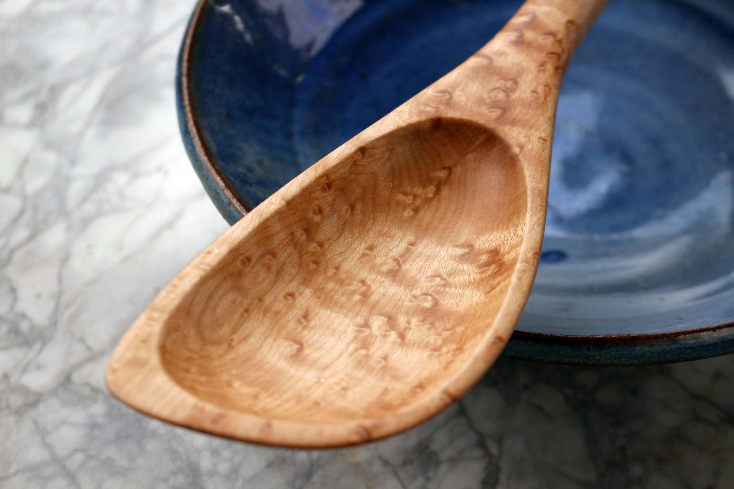 Hybrid wooden roux spoon spatula spoon hand made from Walnut, Cherry, or Maple wood - Image 2