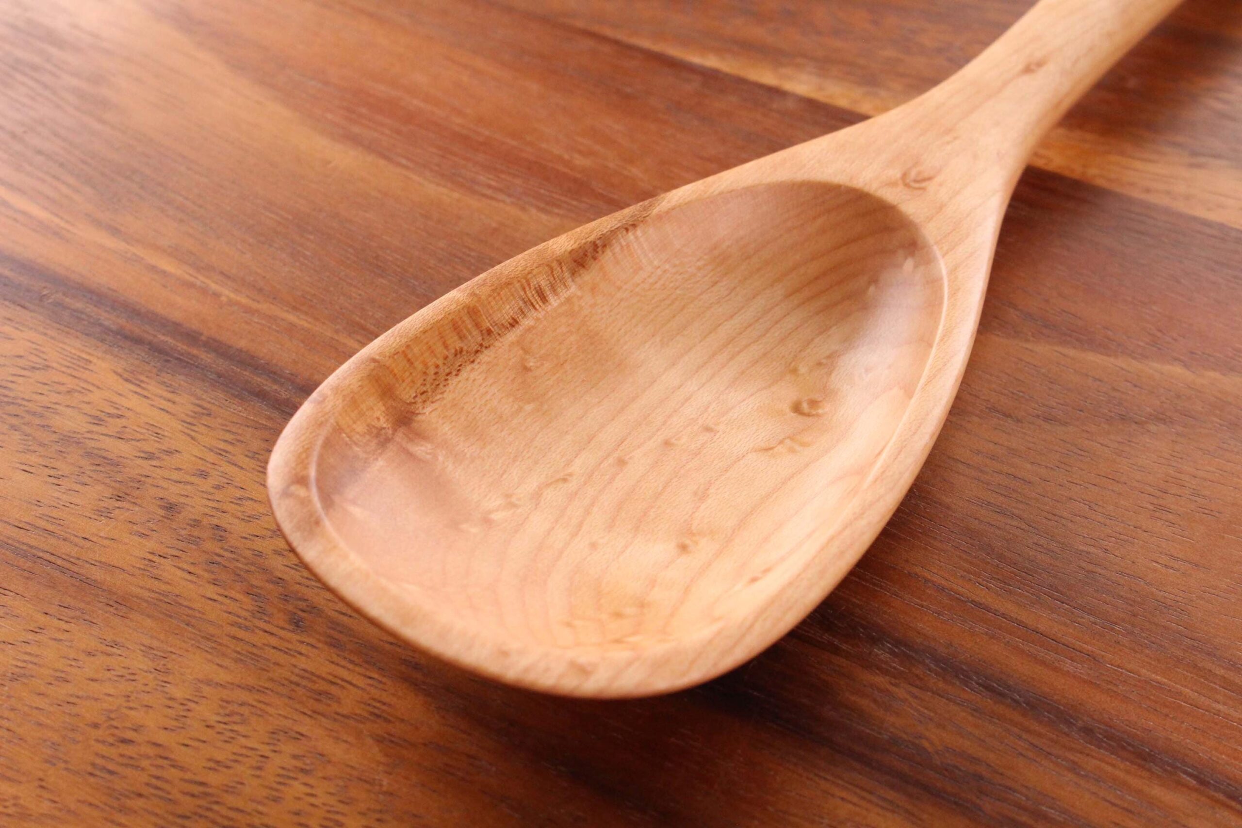 14 and 12 inch handmade wooden treenware spoon for all kinds of jobs in the kitchen - Image 5