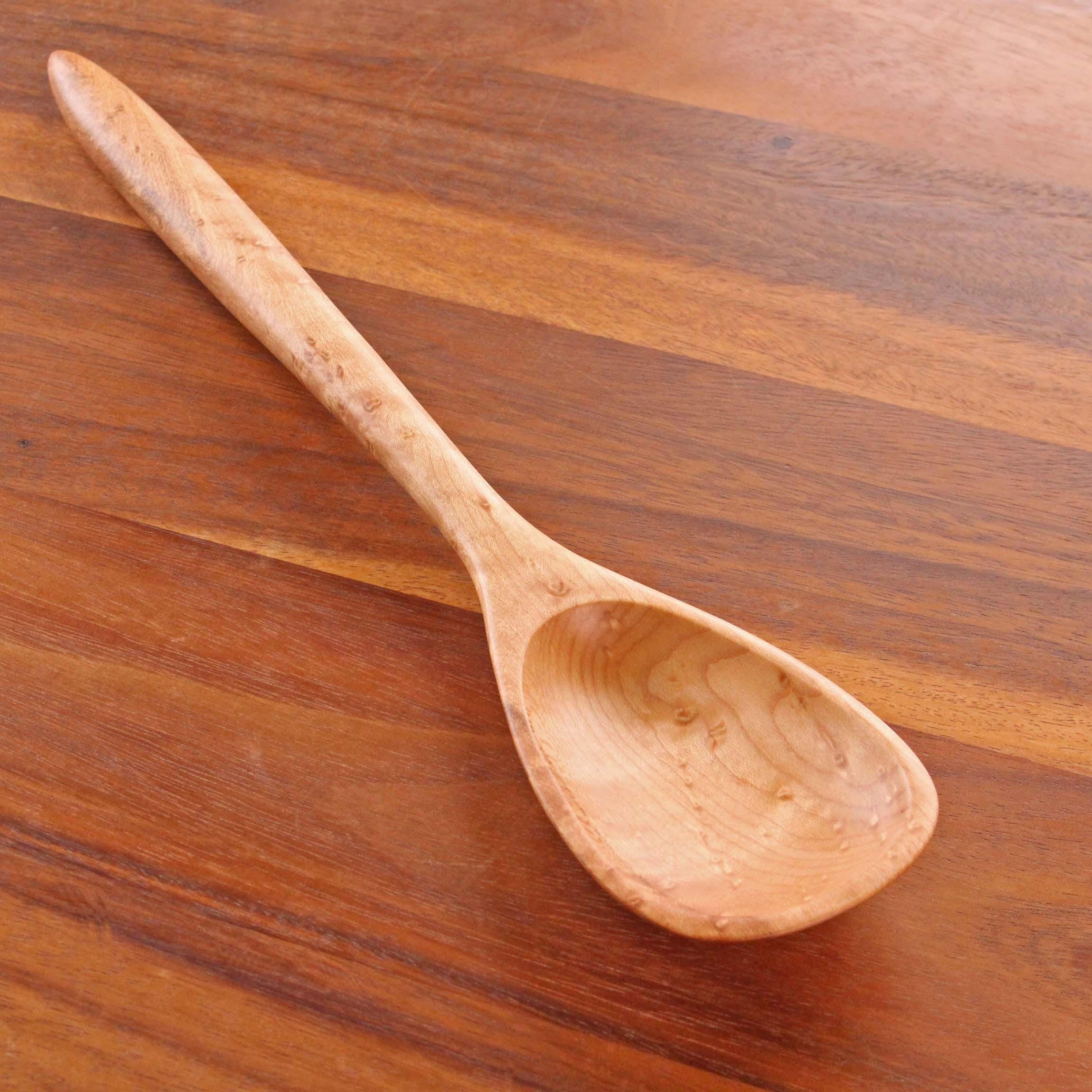 14 and 12 inch handmade wooden treenware spoon for all kinds of jobs in the kitchen - Image 6