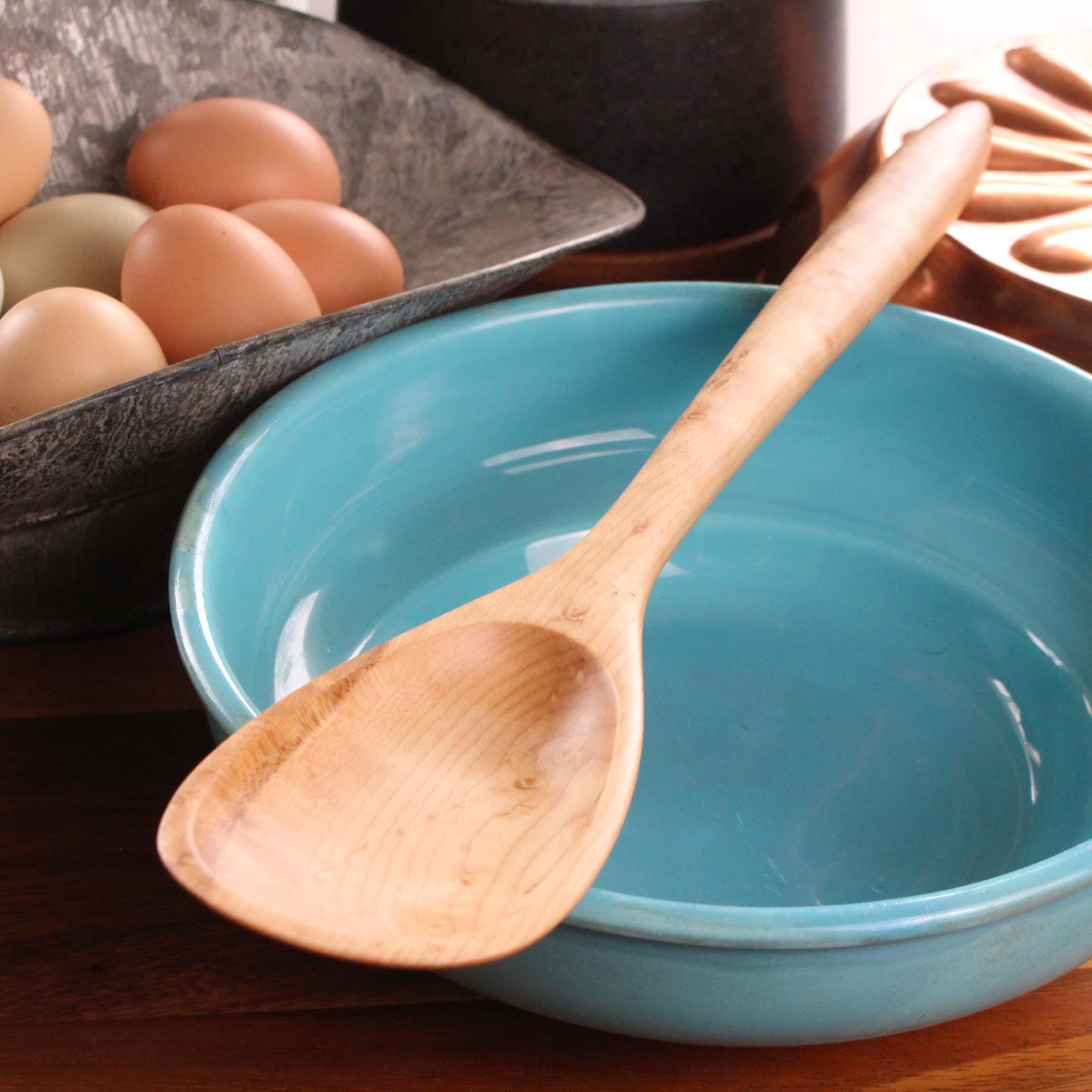 14 and 12 inch handmade wooden treenware spoon for all kinds of jobs in the kitchen - Image 10